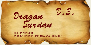 Dragan Surdan vizit kartica